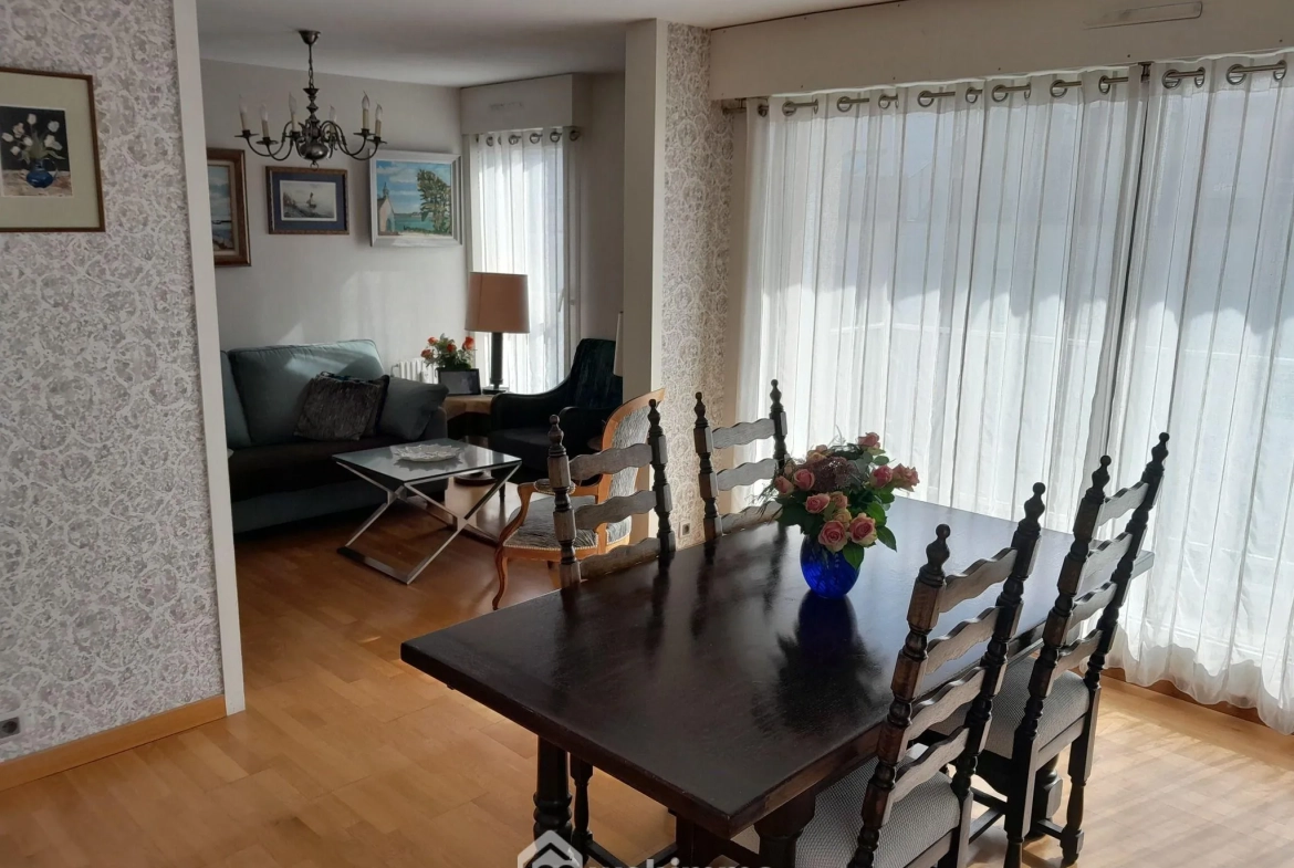 À vendre appartement de 93 m² à Rouen, île Lacroix avec 3 chambres et balcons 