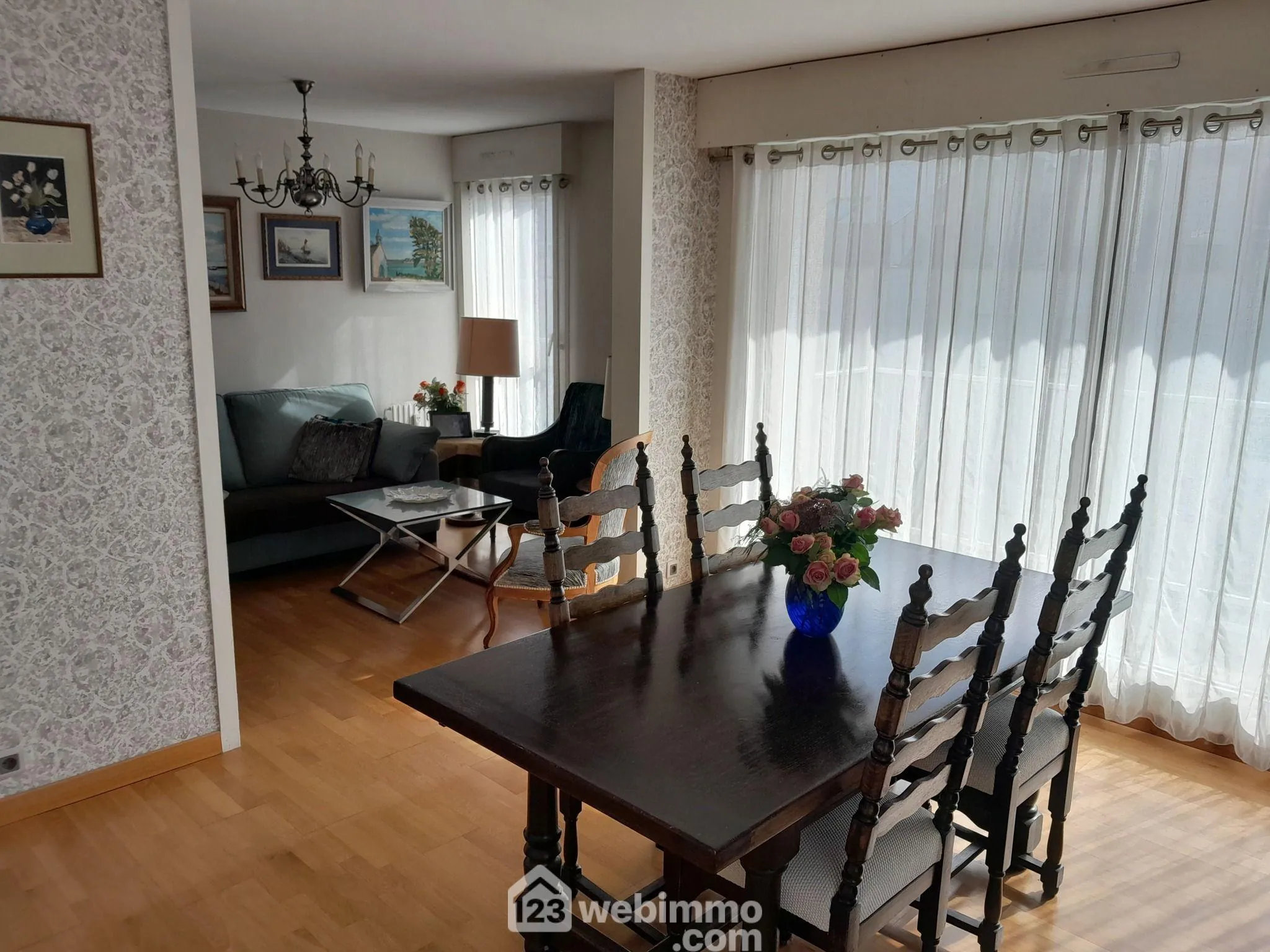 À vendre appartement de 93 m² à Rouen, île Lacroix avec 3 chambres et balcons 