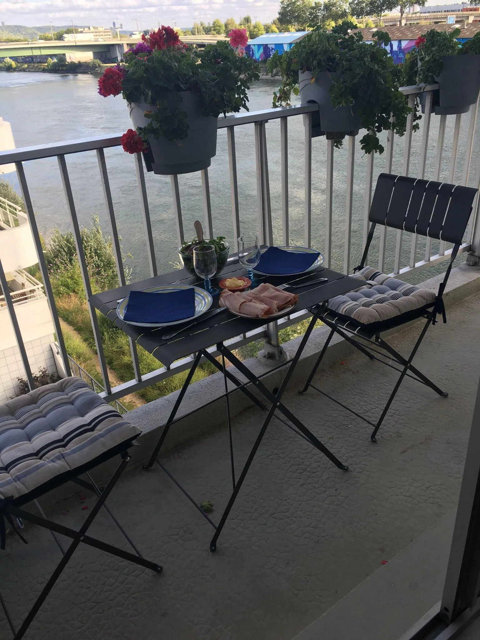 À vendre appartement de 93 m² à Rouen, île Lacroix avec 3 chambres et balcons 