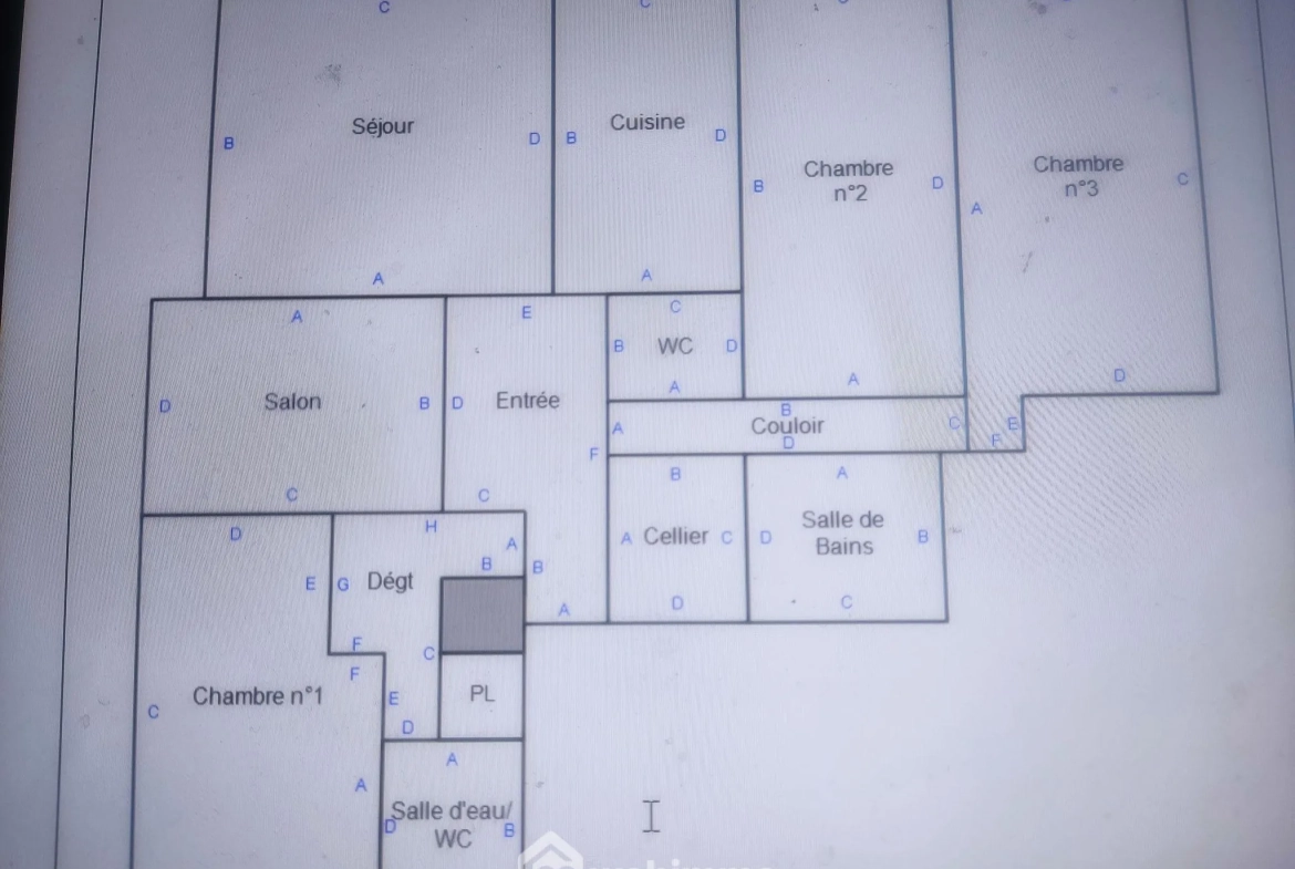 À vendre appartement de 93 m² à Rouen, île Lacroix avec 3 chambres et balcons 