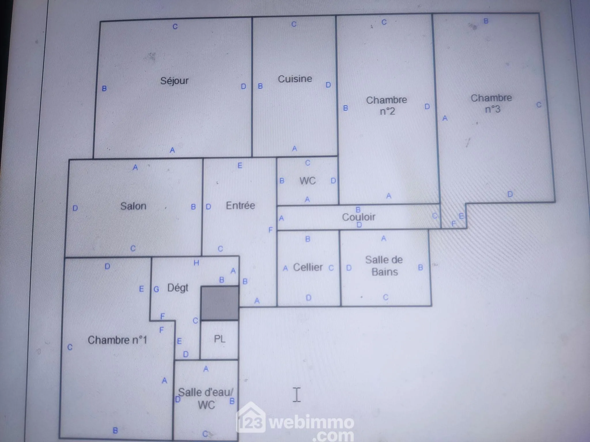 À vendre appartement de 93 m² à Rouen, île Lacroix avec 3 chambres et balcons 