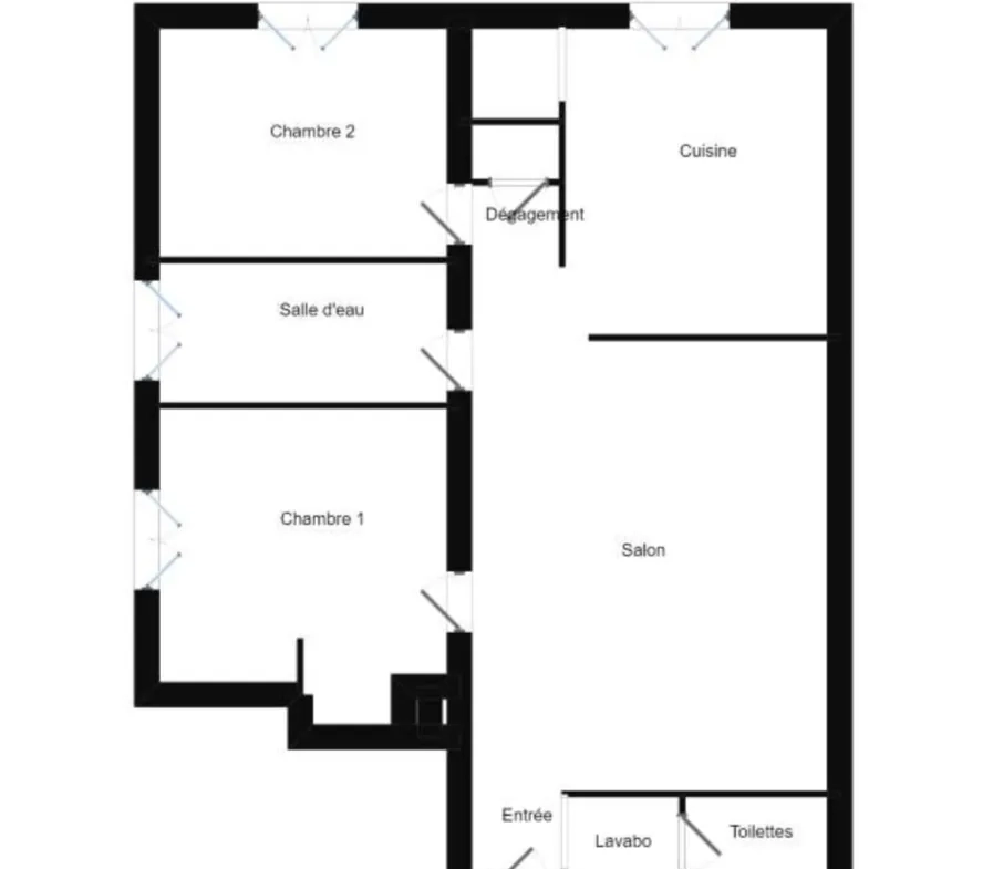 Appartement T3 avec garage à Chalonnes-sur-Loire - 69,74 m² au cœur de la ville 