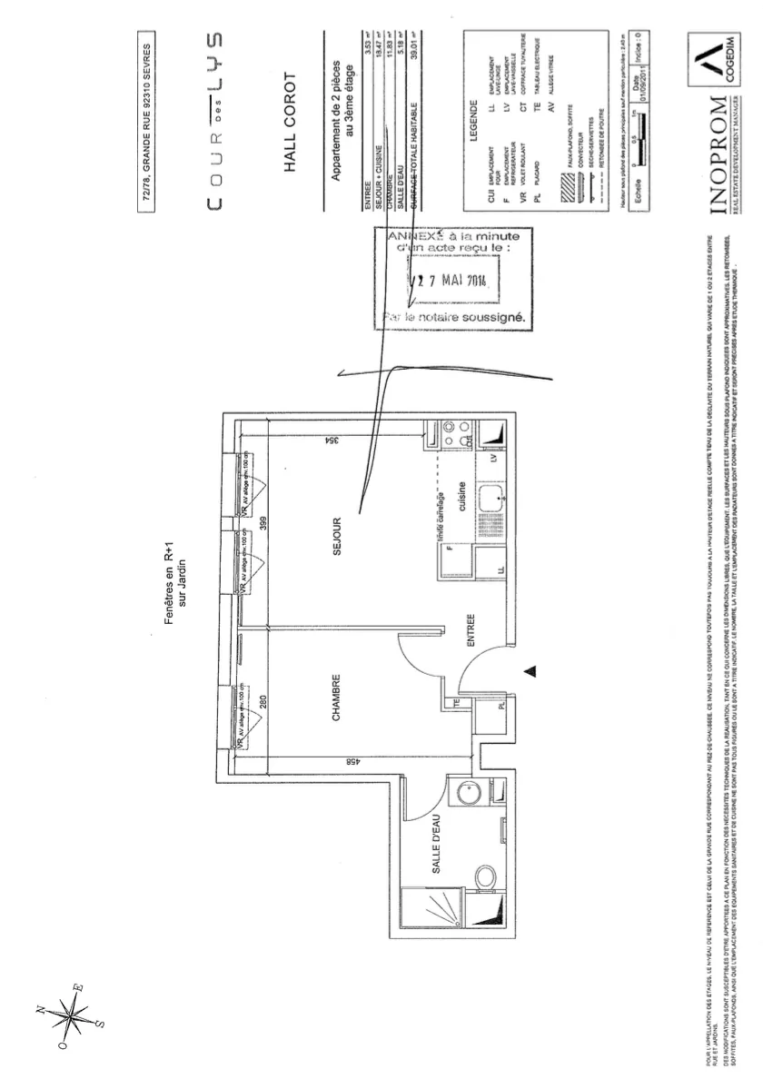 Investissement dans un appartement T2 sécurisé à Sèvres proche Paris, rendement attractif 