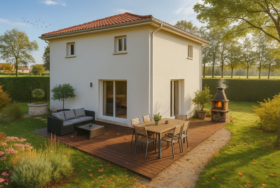 Maison neuve 90 m² avec jardin à Charavines – Confort et Écologie 
