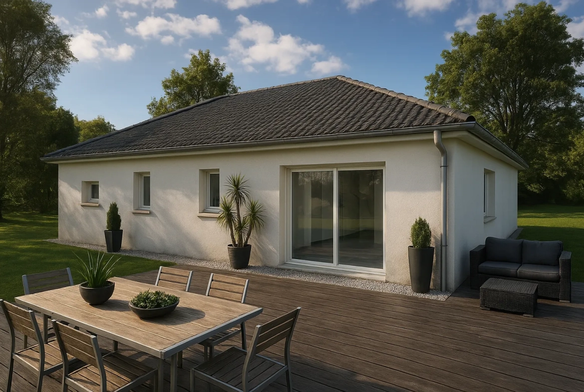 Maison neuve 90 m² avec jardin et 3 chambres à Charavines 