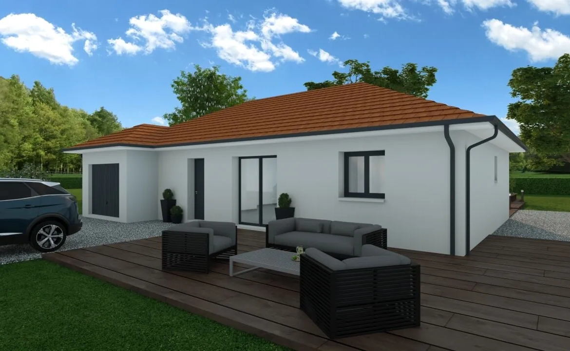 Maison neuve 90 m² avec jardin et 3 chambres à Charavines 