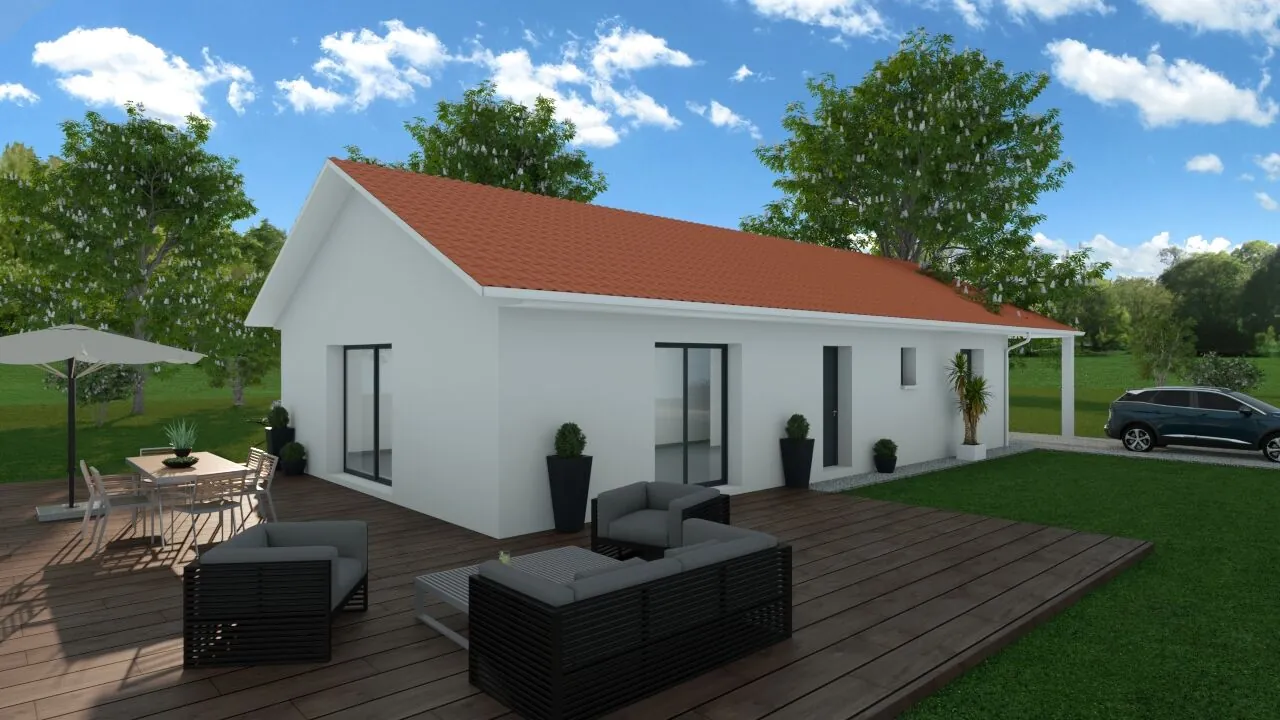 Maison neuve 90 m² avec jardin et 3 chambres à Charavines 