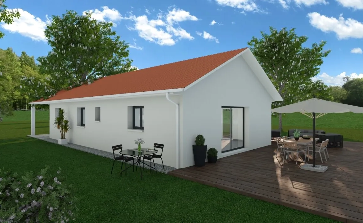 Maison neuve 90 m² avec jardin et 3 chambres à Charavines 
