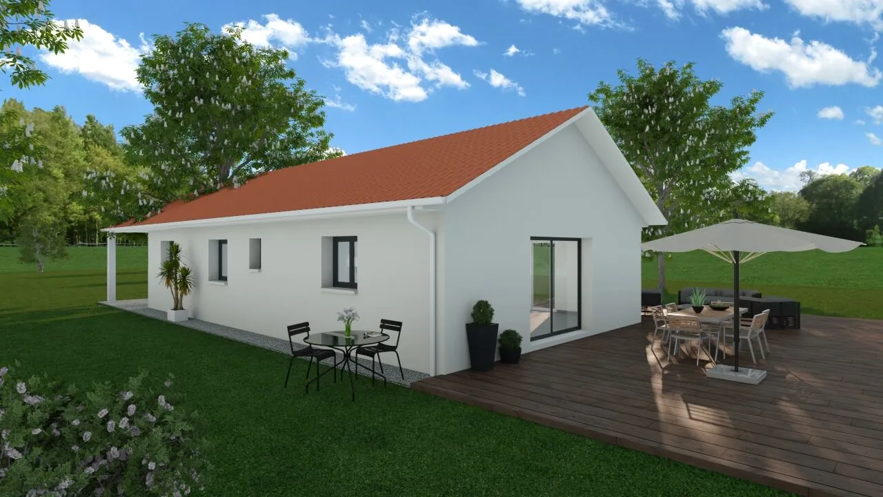 Maison neuve 90 m² avec jardin et 3 chambres à Charavines 