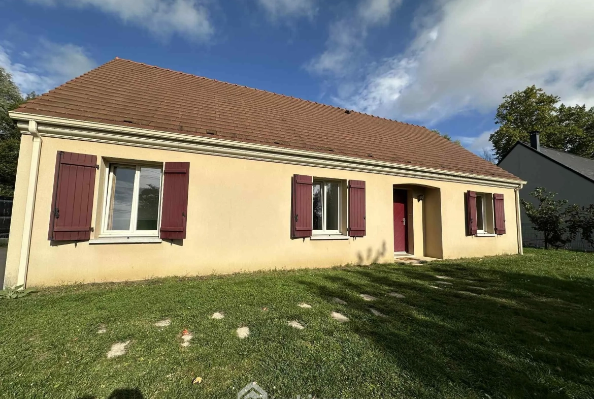 Maison de plain-pied à vendre à Mons en Lannois, 117 m², jardin, 3 chambres 
