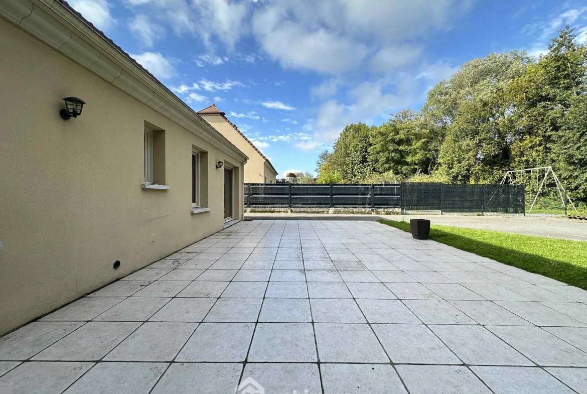 Maison de plain-pied à vendre à Mons en Lannois, 117 m², jardin, 3 chambres 
