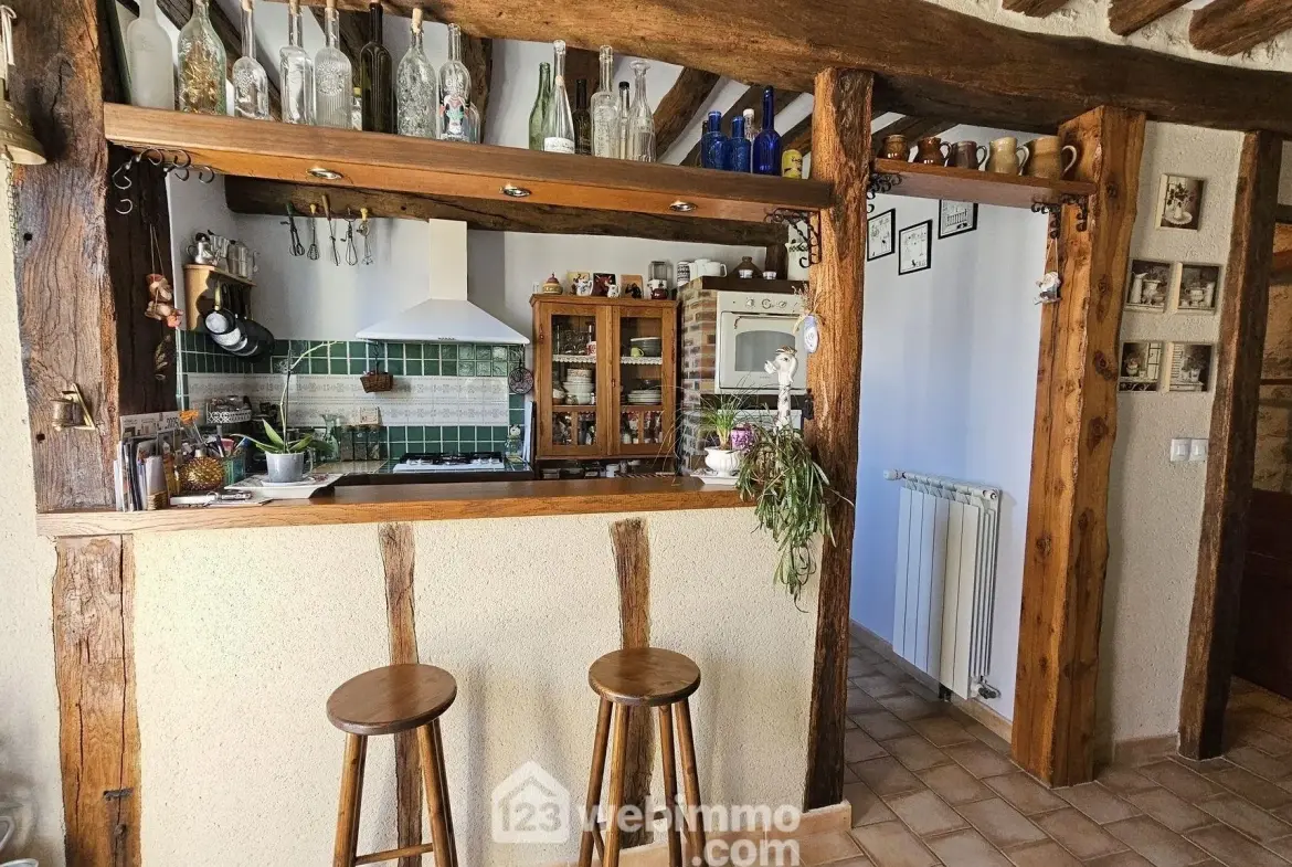 Maison en pierre lumineuse de 98 m² à Nanteau-sur-Lunain 