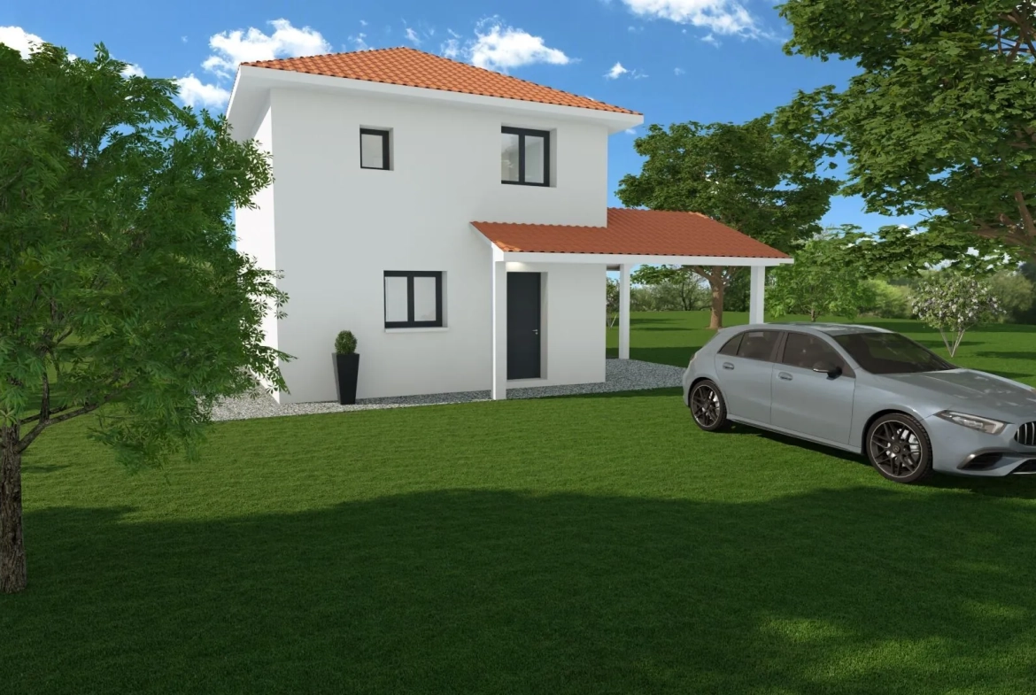 Maison neuve de 90 m² avec jardin à Sainte-Blandine - Confort et Écologie 