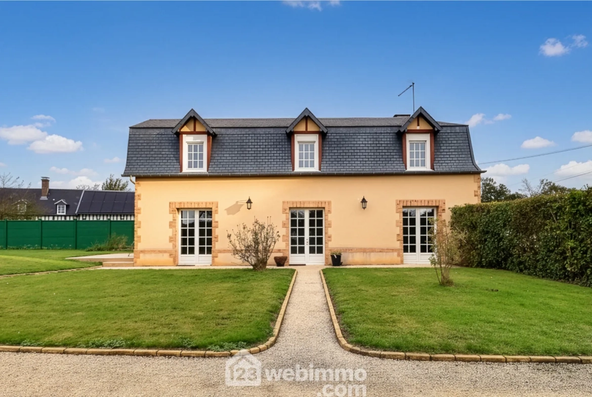Maison ancienne à vendre à Daubeuf-la-Campagne – 135m² avec jardin et garage 