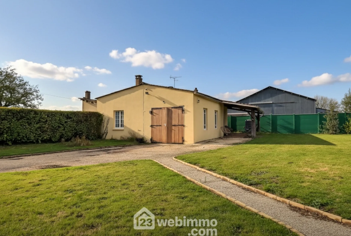 Maison ancienne à vendre à Daubeuf-la-Campagne – 135m² avec jardin et garage 