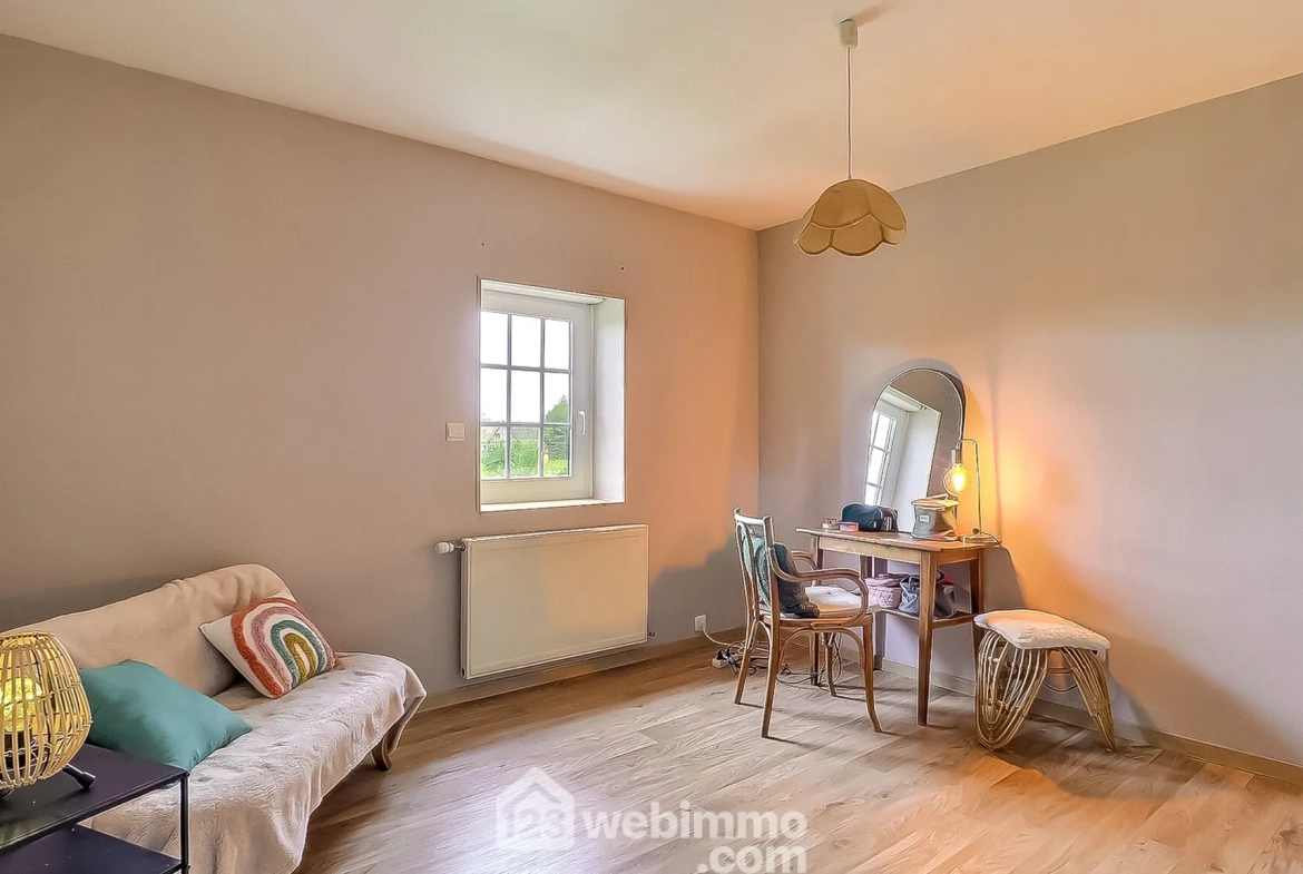 Maison ancienne à vendre à Daubeuf-la-Campagne – 135m² avec jardin et garage 