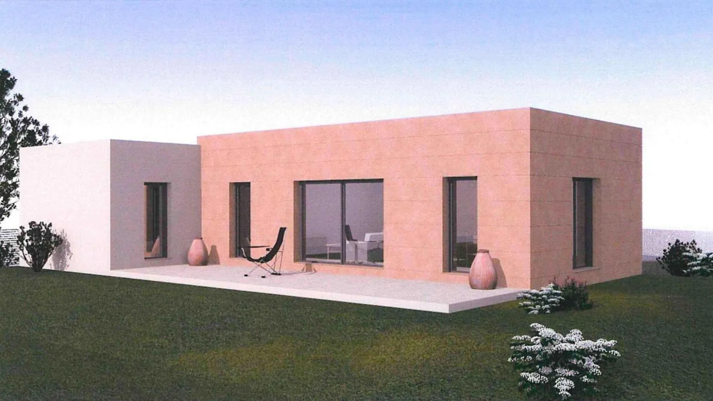 Terrain constructible plat et viabilisé à Saint Hilaire d'Ozilhan – 653 m² 