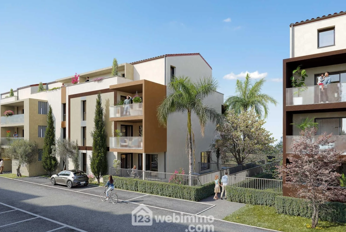 Appartement T2 neuf à Alénya avec terrasse, livraison en 2027 