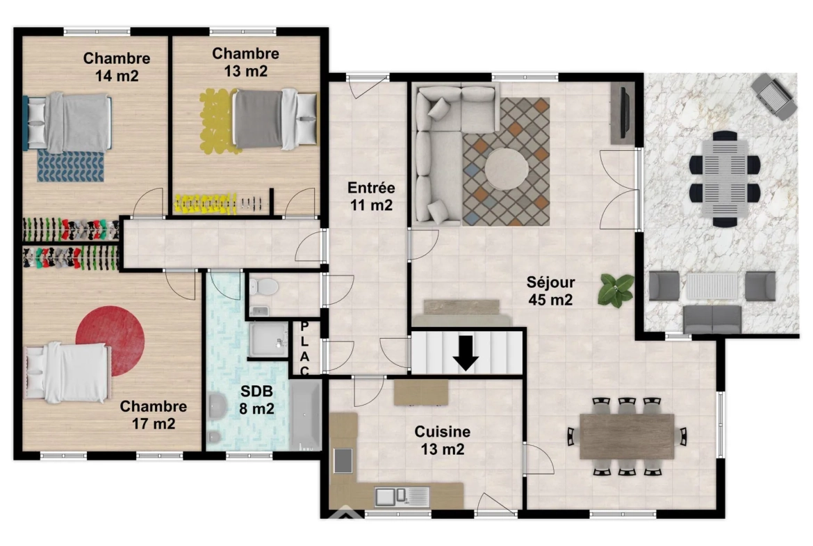 Maison spacieuse de 138 m² à vendre à Sèvres-Anxaumont avec terrain arboré 