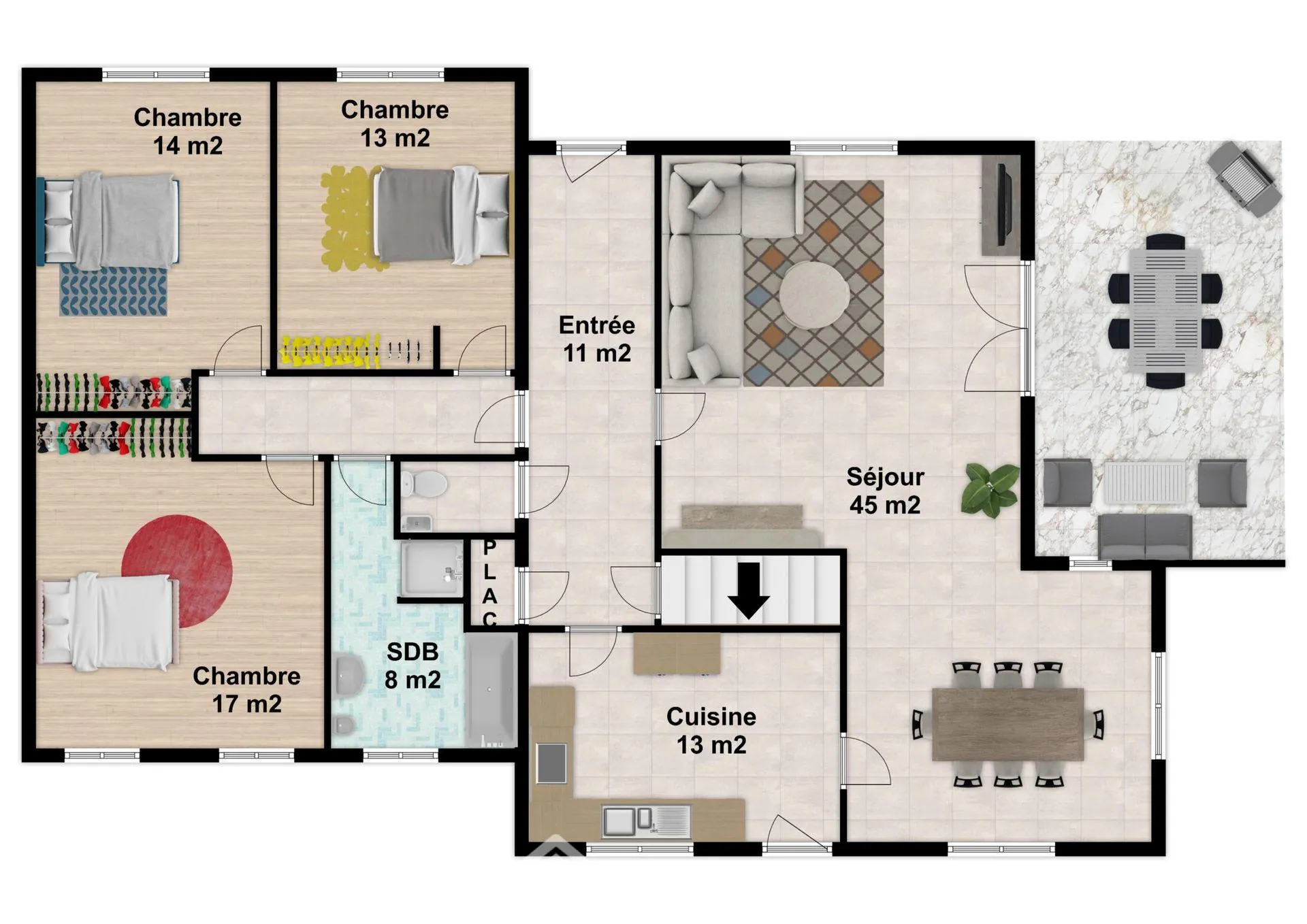 Maison spacieuse de 138 m² à vendre à Sèvres-Anxaumont avec terrain arboré 