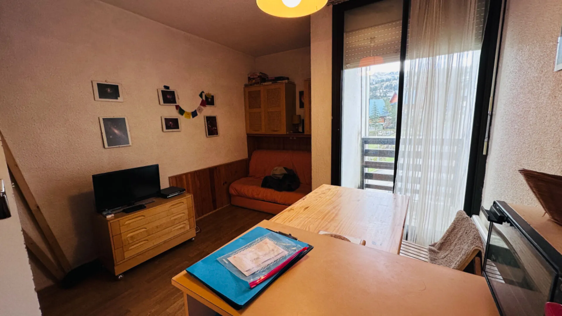 Studio avec balcon, vue montagnes, box fermé à La Pierre-Saint-Martin 