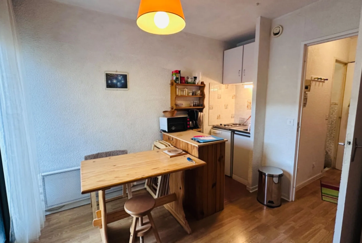 Studio avec balcon, vue montagnes, box fermé à La Pierre-Saint-Martin 