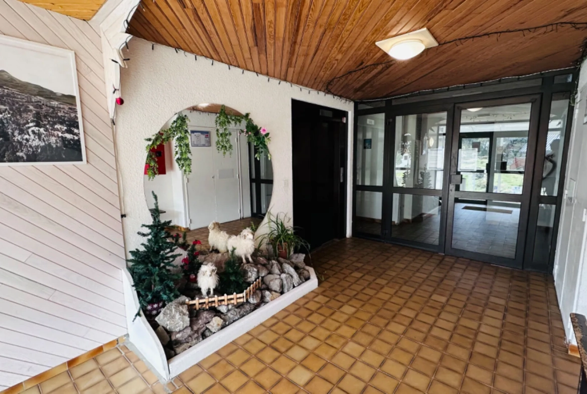 Studio avec balcon, vue montagnes, box fermé à La Pierre-Saint-Martin 