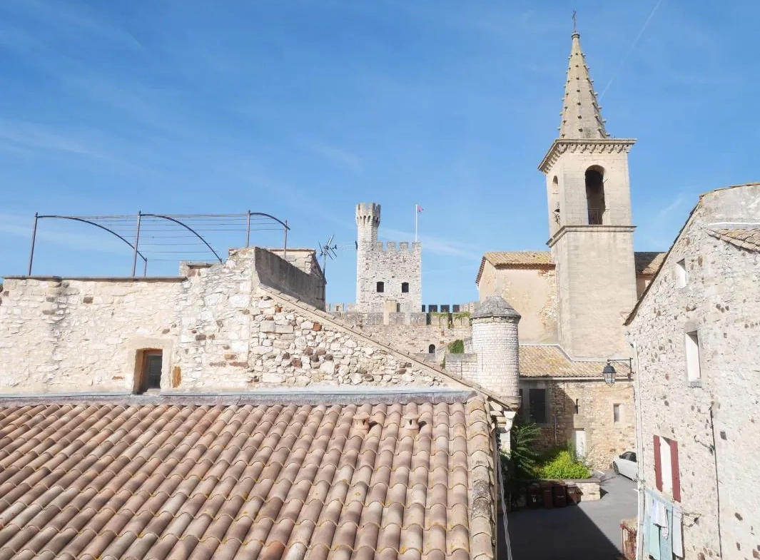 Maison en pierre avec terrasse proche du Pont du Gard et d'Uzès 