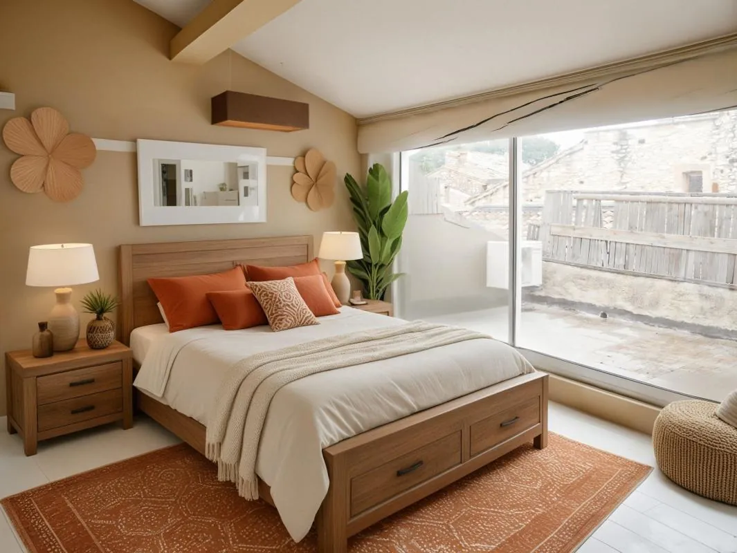 Maison en pierre avec terrasse proche du Pont du Gard et d'Uzès 