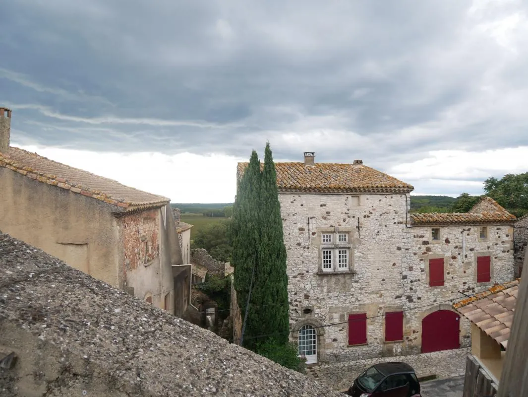 Maison en pierre avec terrasse proche du Pont du Gard et d'Uzès 
