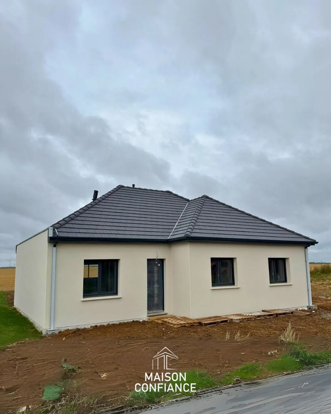 Maison neuve écologique à Yonval de 102 m² avec 3 chambres et prêt à taux zéro 
