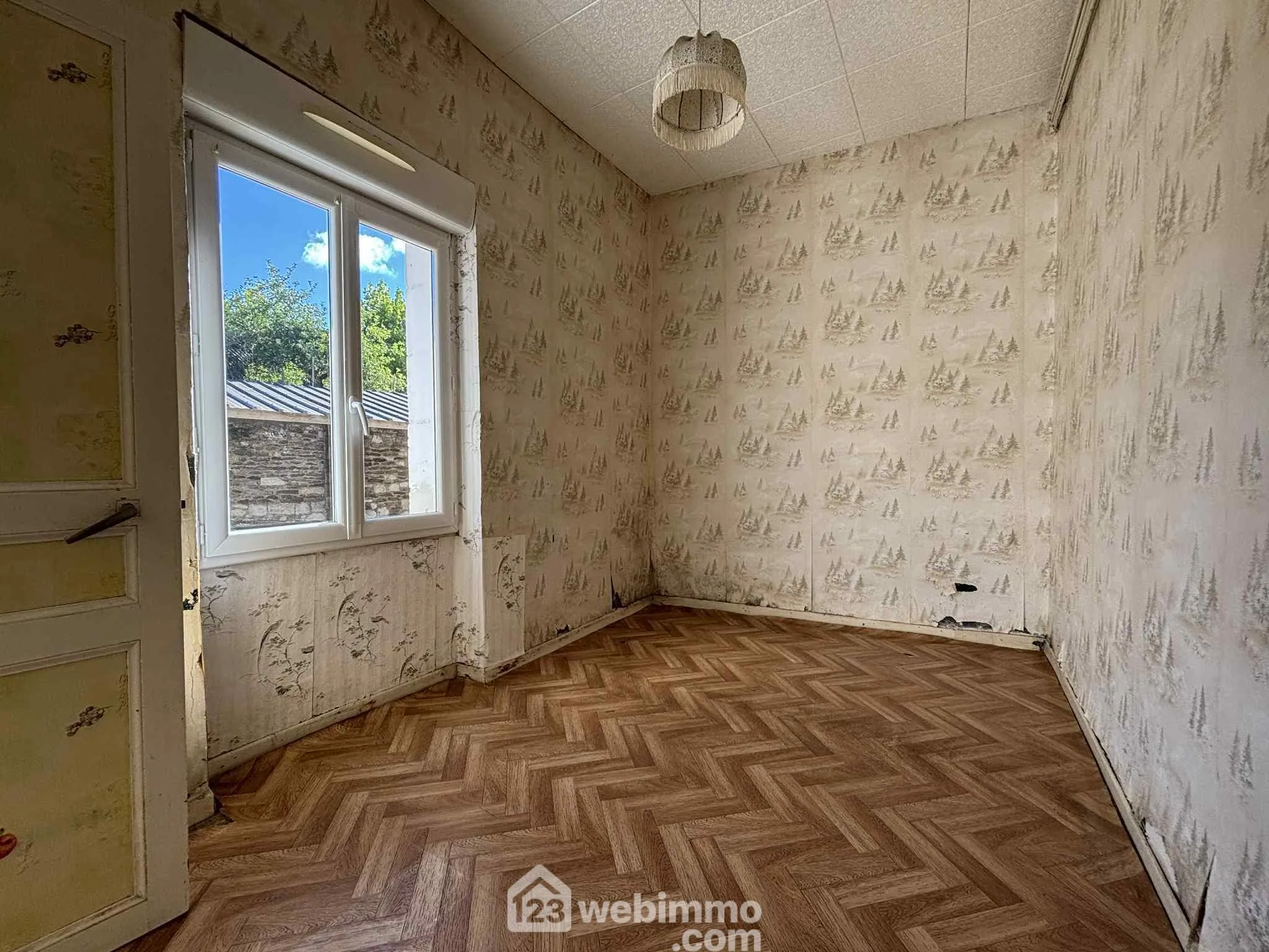 Ensemble immobilier à rénover à Oyré (86220) avec potentiel de terrain 