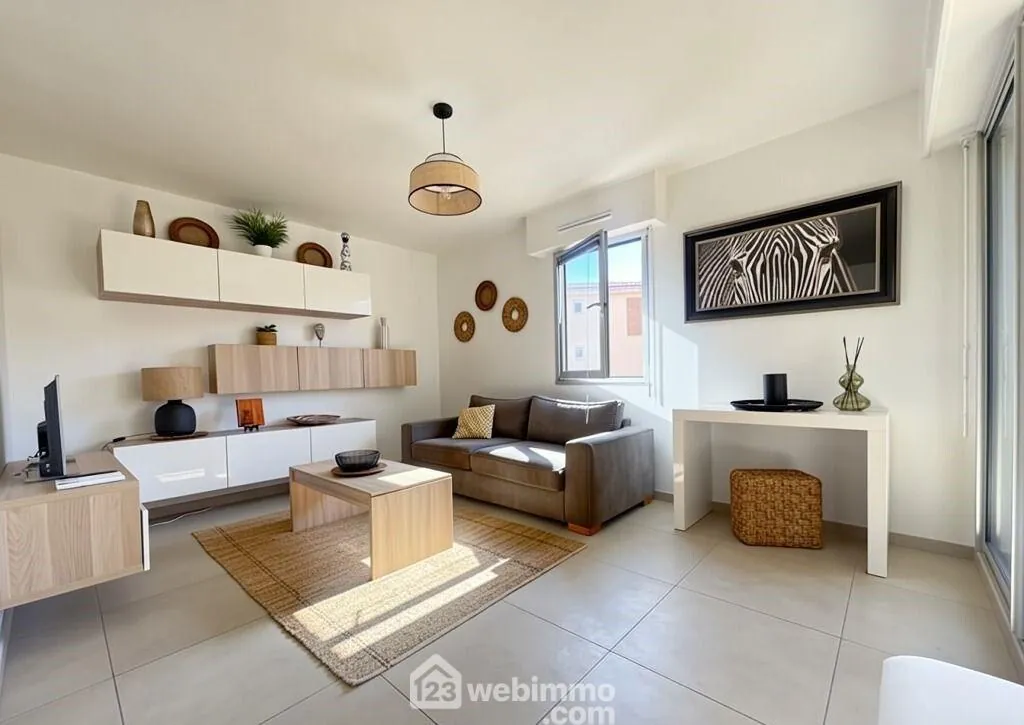 Appartement rénové de 36m² avec terrasse et parking à Sainte-Maxime 