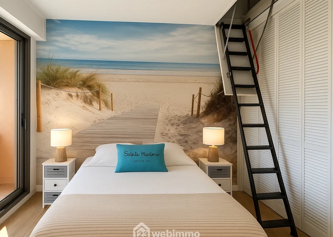 Appartement rénové de 36m² avec terrasse et parking à Sainte-Maxime 