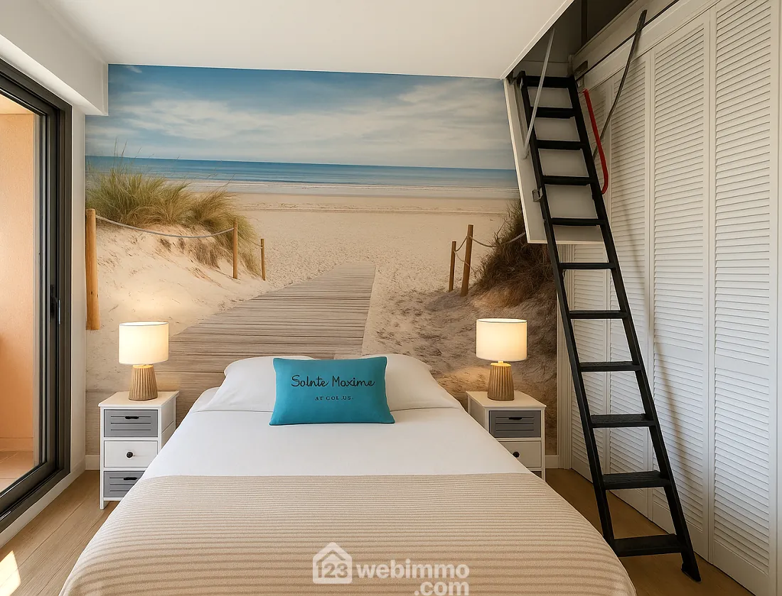 Appartement rénové de 36m² avec terrasse et parking à Sainte-Maxime 