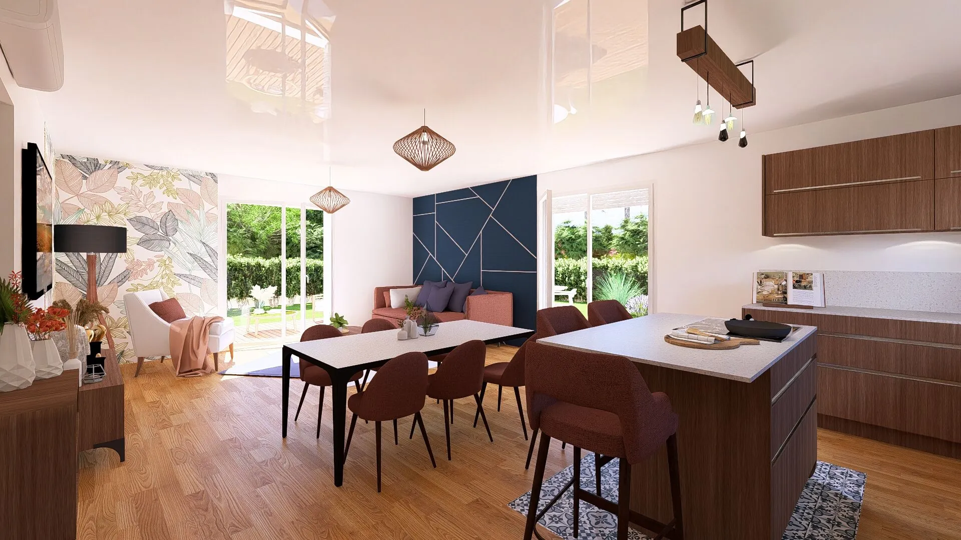 Maison neuve de 85 m² avec 3 chambres proche des plages à Lit et Mixe 