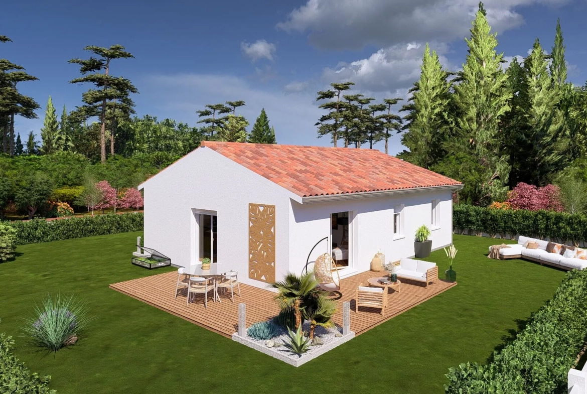 Maison neuve de 85 m² avec 3 chambres proche des plages à Lit et Mixe 