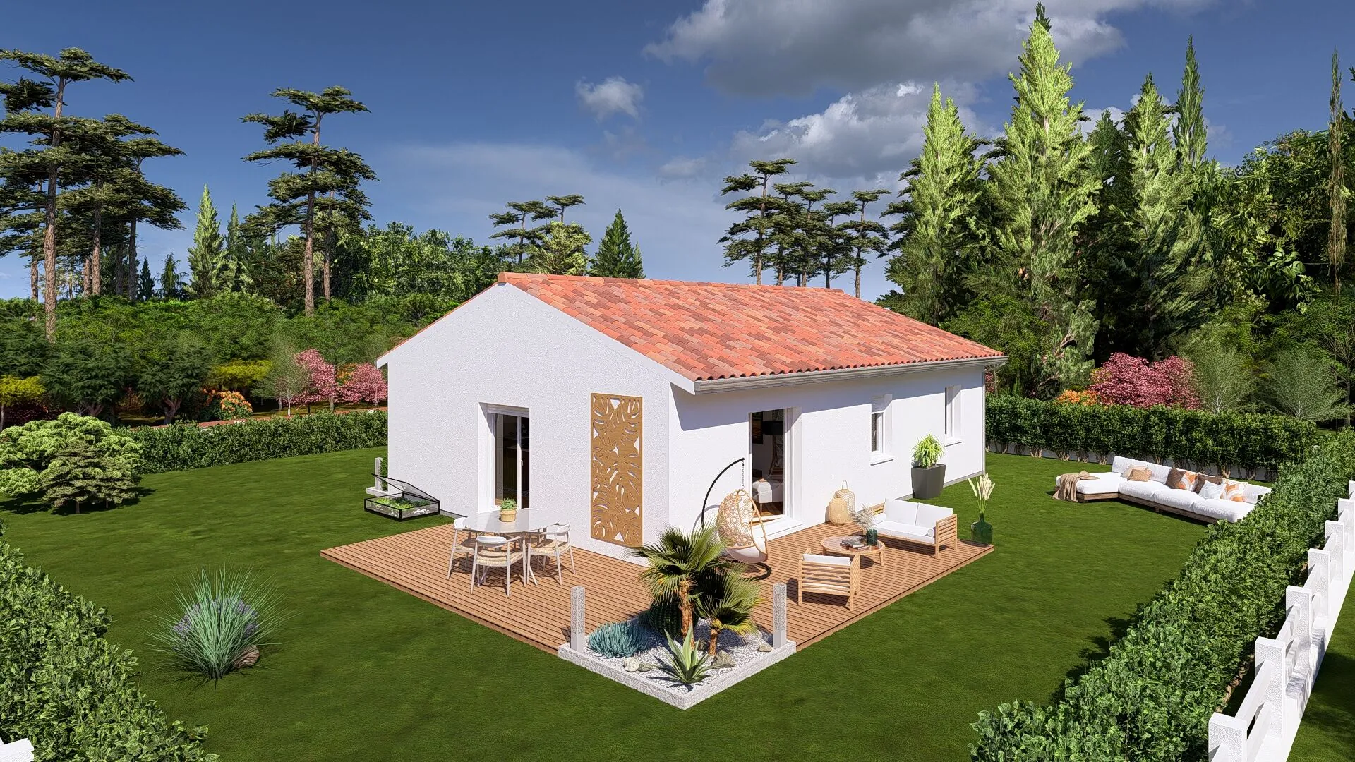Maison neuve de 85 m² avec 3 chambres proche des plages à Lit et Mixe 