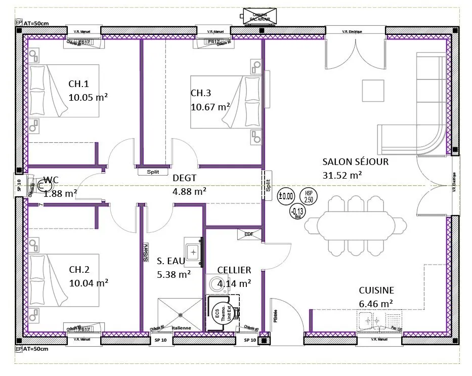 Maison neuve de 85 m² avec 3 chambres proche des plages à Lit et Mixe 