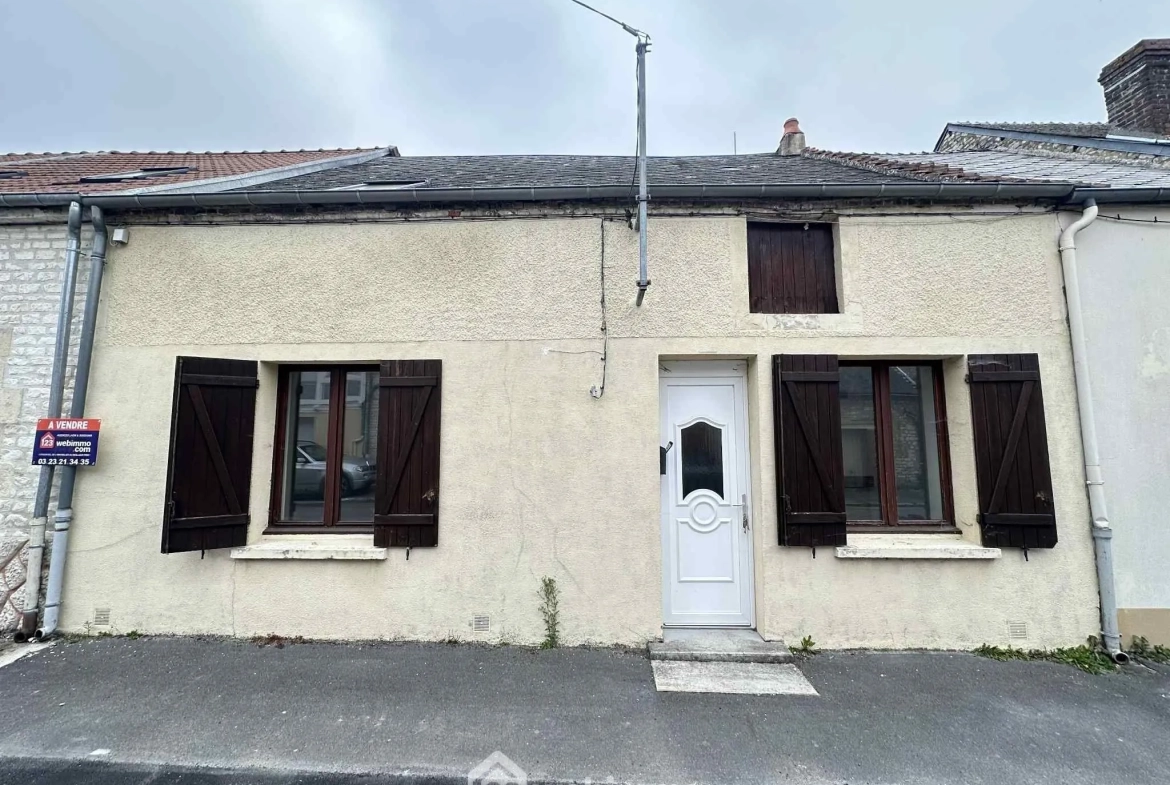 Charmante maison de ville de 85 m² avec garage et jardin à Sissonne 