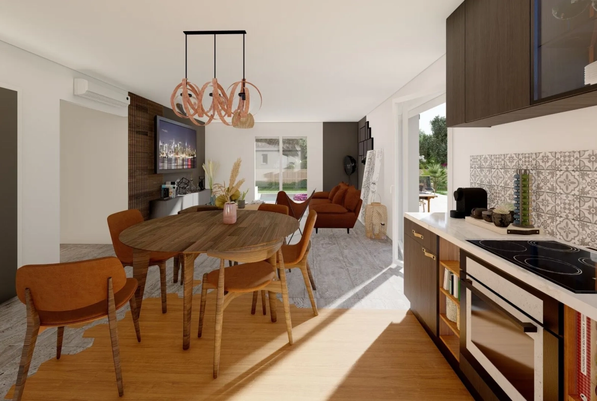 Maison neuve 80m² avec 3 chambres à Vielle-Saint-Girons, proche plage 
