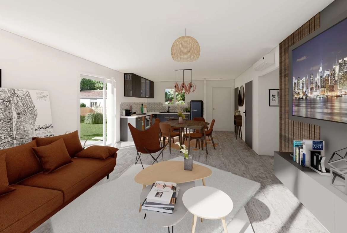 Maison neuve 80m² avec 3 chambres à Vielle-Saint-Girons, proche plage 