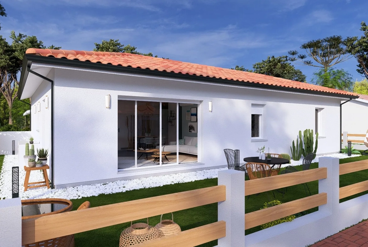 Maison neuve avec 3 chambres et garage à Vielle-Saint-Girons - Projet personnalisé 