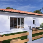 Maison neuve avec 3 chambres et garage à Vielle-Saint-Girons - Projet personnalisé