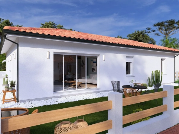 Maison neuve avec 3 chambres et garage à Vielle-Saint-Girons - Projet personnalisé