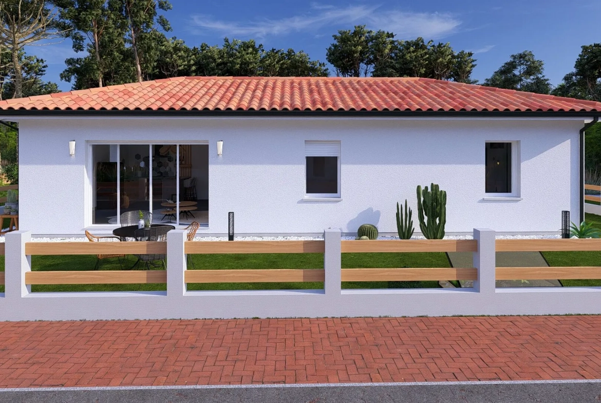 Maison neuve avec 3 chambres et garage à Vielle-Saint-Girons - Projet personnalisé 