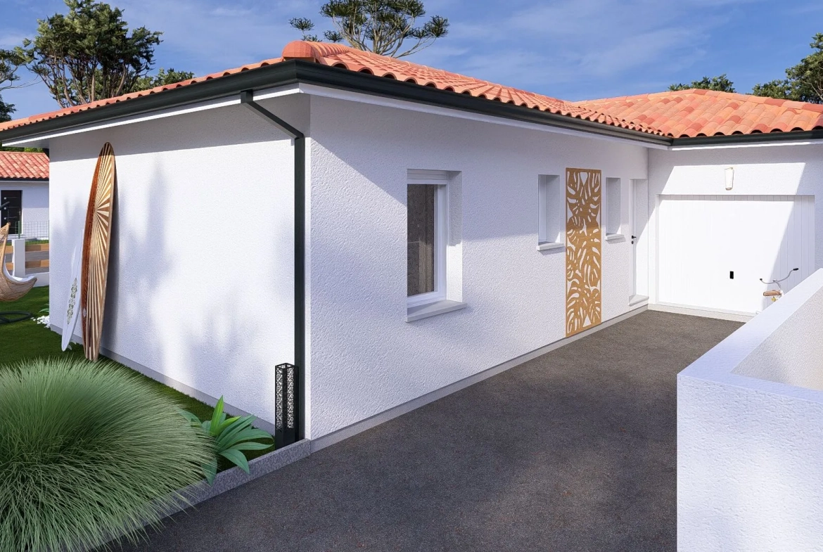 Maison neuve avec 3 chambres et garage à Vielle-Saint-Girons - Projet personnalisé 