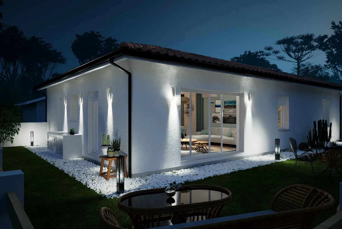 Maison neuve avec 3 chambres et garage à Vielle-Saint-Girons - Projet personnalisé 