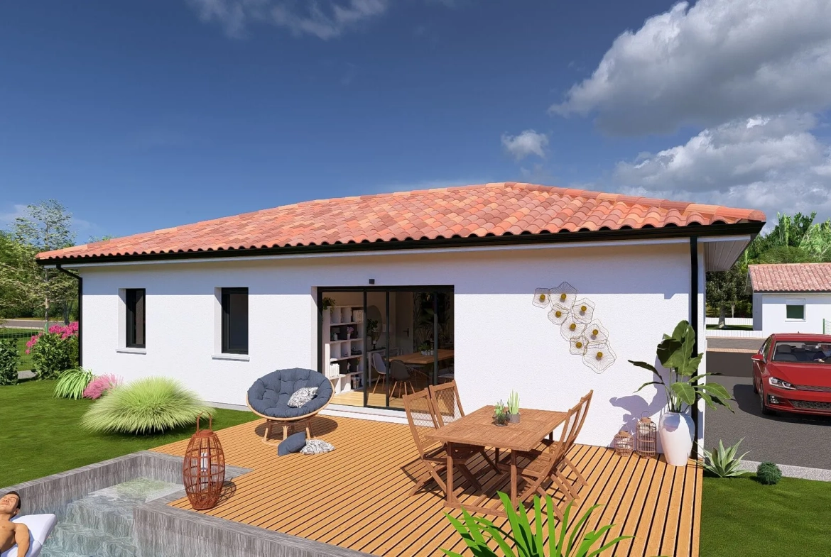 Maison neuve 2 chambres, 85m² à Saint-Michel-Escalus - Projet personnalisé 