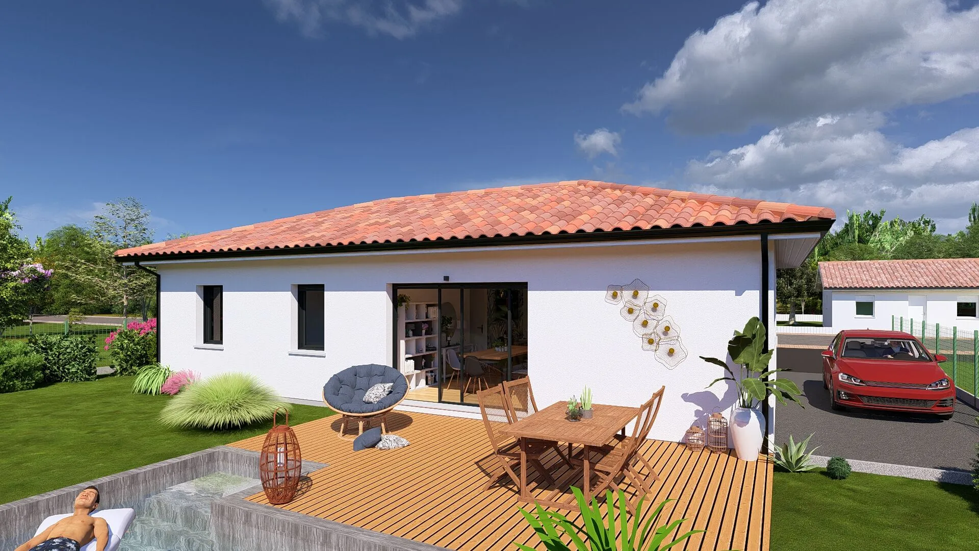 Maison neuve 2 chambres, 85m² à Saint-Michel-Escalus - Projet personnalisé 